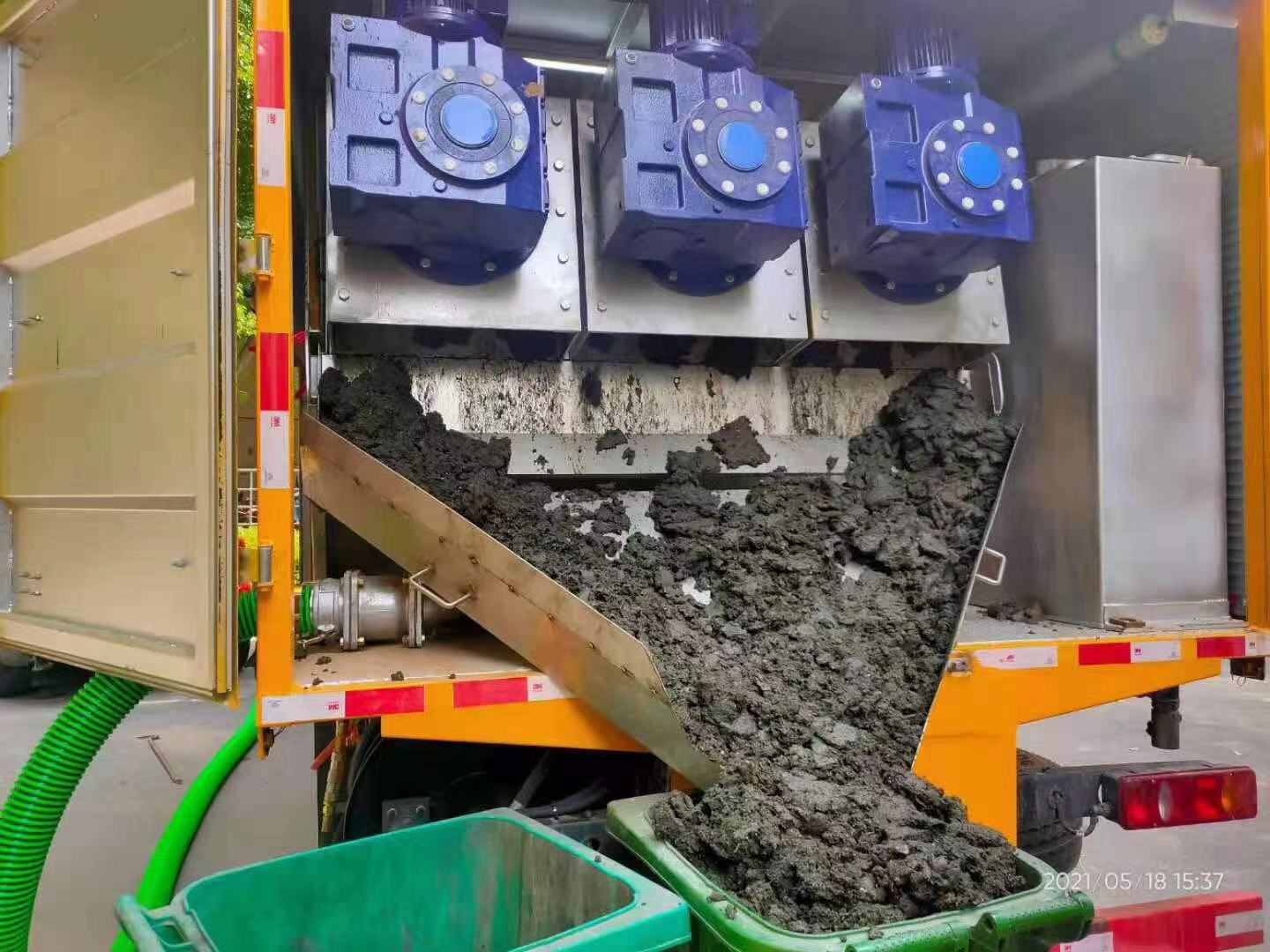 河口化粪池清掏城市维护站-泥浆净化干湿分离处理